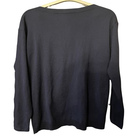 Talbots sweater with pearl sleeve embellishments. Size Sp - Picture 2 of 3